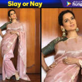 Slay or Nay - Kangana Ranaut in Ekaya Banaras for Manikarnika trailer launch in Hyderabad (Featured)