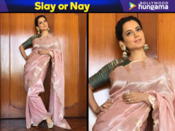 Slay or Nay: Kangana Ranaut in Ekaya Banaras for the trailer launch of Manikarnika: The Queen of Jhansi in Hyderabad