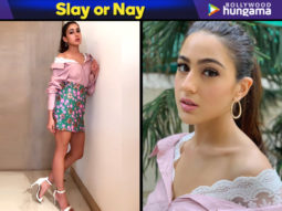 Slay or Nay: Sara Ali Khan in an INR 5700/-Madison on Peddar shirt with an INR 636/- Topshop skirt for a round of interviews