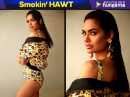 Damn, Esha Gupta – You are on Fire in this printed yellow swimsuit!