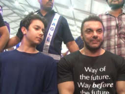 Sohail Khan and son Nirvaan Khan attends Finale of Fun Fitness Challenge