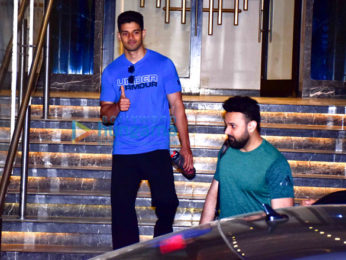 Sonal Chauhan and Sooraj Pancholi spotted at the gym in Juhu
