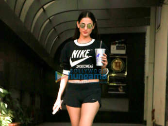 Sonal Chauhan and Sooraj Pancholi spotted at the gym in Juhu