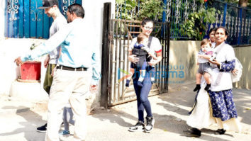 Sunny Leone and Daniel Webber snapped with their kids in Juhu