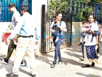 Sunny Leone with Daniel webber spotted with kids at juhu
