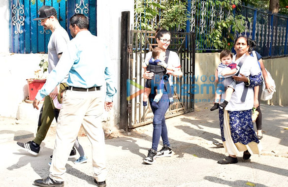 sunny leone and daniel weber snapped with kids at juhu 4