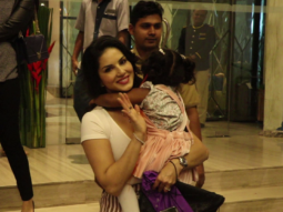 SPOTTED: Sunny Leone with Daughter at Hotel Sea Princess