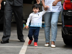 Taimur Ali Khan and Inaaya Naumi Kemmu spotted at play school in Bandra