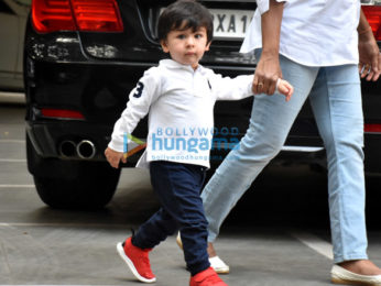 Taimur Ali Khan and Inaaya Naumi Kemmu spotted at play school in Bandra