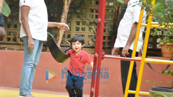 Taimur Ali Khan and Innaya Naumi Kemmu snapped at play school in Bandra