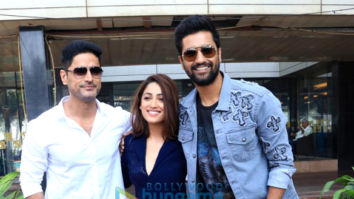 Vicky Kaushal, Mohit Raina and Yami Gautam snapped during media interactions for their film URI: The Surgical Strike