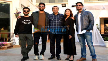 Vicky Kaushal, Yami Gautam and Paresh Rawal snapped promoting Uri in Juhu