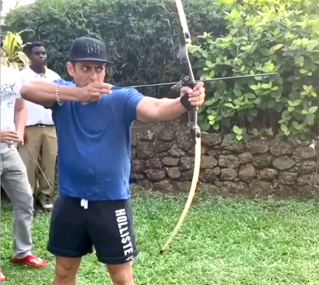 WATCH: Salman Khan shows off his archery skills; hits bullseye in this game