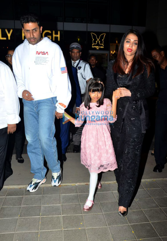 Abhishek Bachchan with family for birthday celebration at Hemant Oberoi in BKC Abhishek Bachchan with family for birthday celebration at Hemant Oberoi in BKC