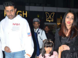 Abhishek Bachchan with family spotted at BKC for Birthday celebration of Hemant Oberoi