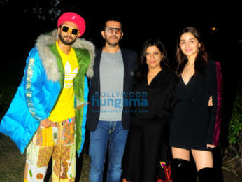 Alia Bhatt, Ranveer Singh, Ritesh Sidhwani and Zoya Akhtar snapped during ‘Gully Boy’ promotions in Delhi