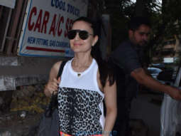 Ameesha Patel, Sussanne Khan and Shweta Bachchan Nanda snapped at Kromakay salon in Juhu