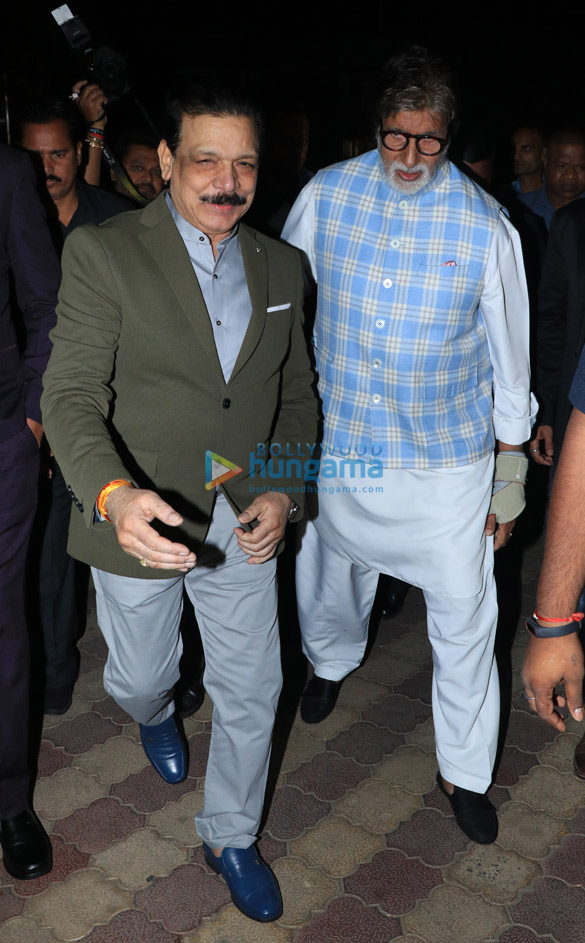 amitabh bachchan snapped at the launch govind namdevs book madhukar shah bundela at iskcon 2