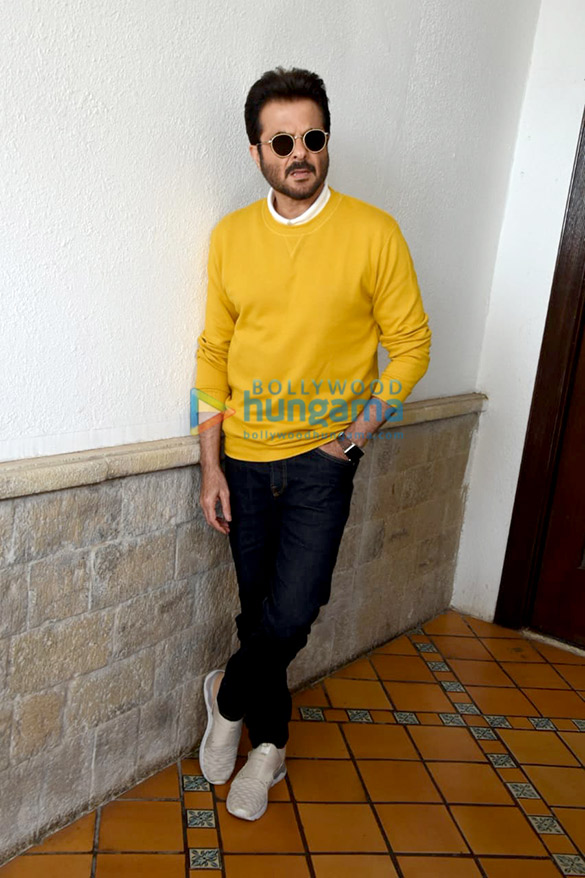 anil kapoor madhuri dixit and ajay devgn snapped promoting their film total dhamaal 6