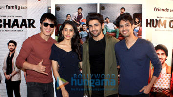 Cast of Hum Chaar snapped during interviews at Sun and Sand hotel in Juhu