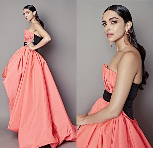 Deepika Padukone in Jean-Louis Sabaji Couture for Filmfare Glamour and Style Awards 2019