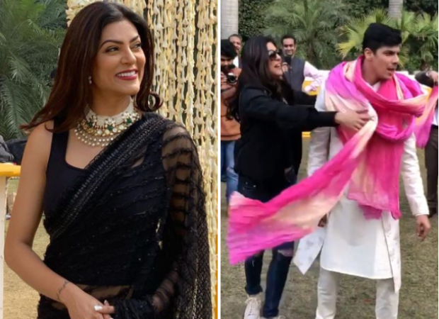 Sushmita Sen stuns in a black saree at a wedding with boyfriend Rohman Shawl, dances to her hit track 'Chunari Chunari' Sushmita Sen stuns in a black saree at a wedding with boyfriend Rohman Shawl, dances to her hit track 'Chunari Chunari'