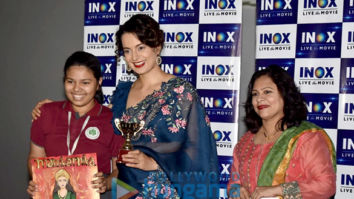 Kangana Ranaut graces a screening of her film Manikarnika – The Queen Of Jhansi at Inox in Ghatkopar