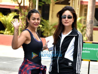 Kareena Kapoor Khan and Amrita Arora spotted outside the gym in Bandra