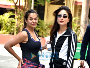 Kareena Kapoor Khan and Amrita Arora spotted outside the gym in Bandra