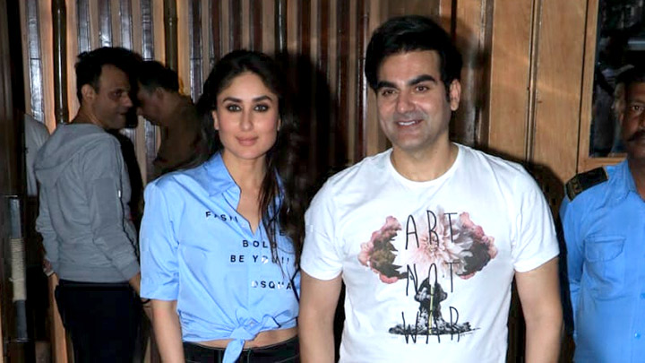 Kareena Kapoor Khan and Arbaaz Khan spotted at Hoot in Juhu