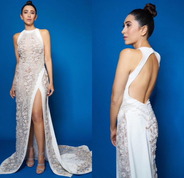 Karisma Kapoor in Tony Ward Couture for Filmfare Glamour and Style Awards 2019