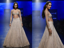 LFW Summer/Resort 2019: The beachy bride, Lisa Haydon pulls off a slinky ivory lehenga with oodles of chutzpah by Shriya Som