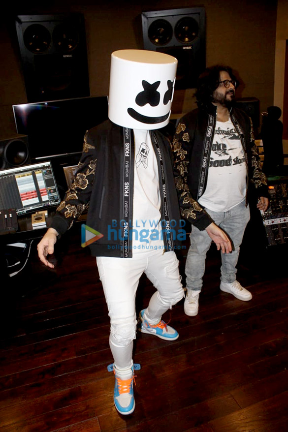 marshmello snapped at pritam chakrabortys office 4
