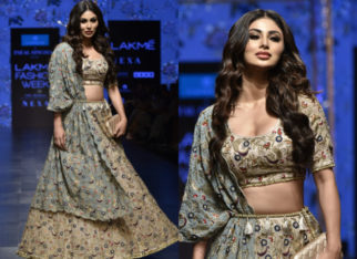 LFW Summer/Resort 2019:  Mouni Roy makes her big fashion debut wearing a printed lehenga for  Payal Singhal x Caprese