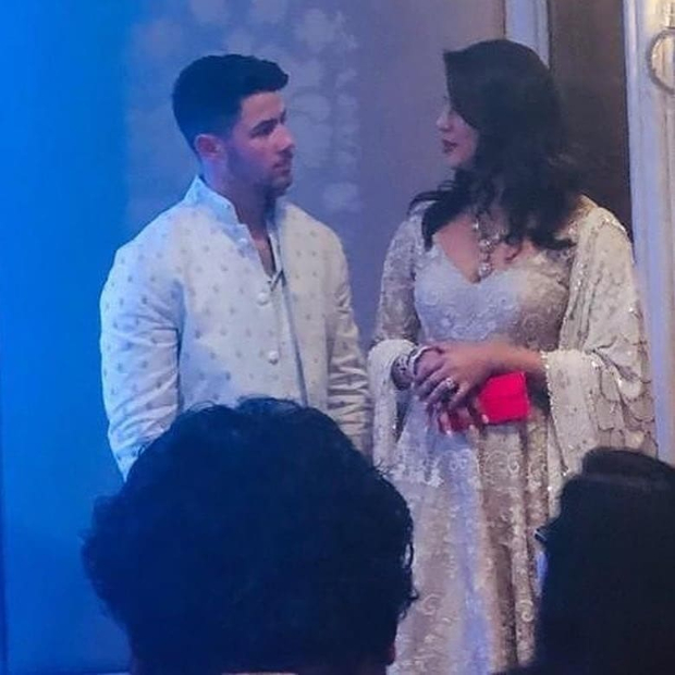 Priyanka Chopra and Nick Jonas twin in their traditional avatars during Siddharth Chopra's roka ceremony