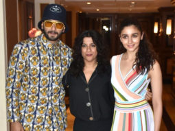 Ranveer Singh & Alia Bhatt spotted during promotions of film Gully Boy