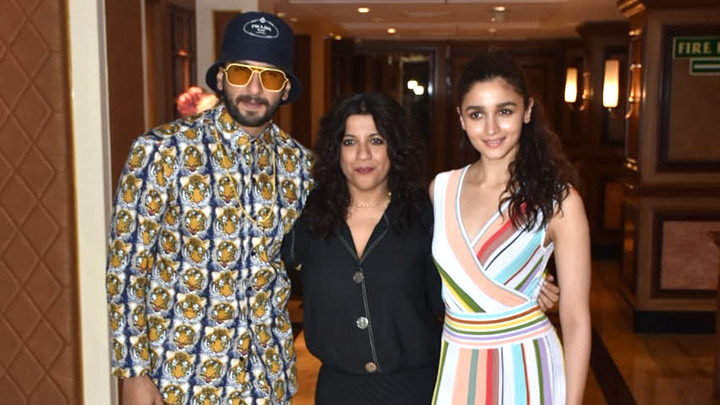 Ranveer Singh & Alia Bhatt spotted during promotions of film Gully Boy