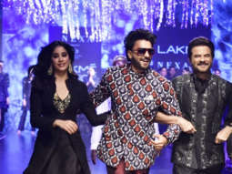 Ranveer Singh, Janhvi Kapoor and Anil Kapoor on RAMP Together as SHOWSTOPPER at LFW Day 4