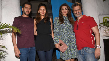 Raveena Tandon, Chunky Pandey and Ritesh Sidhwani spotted at Olive in Bandra
