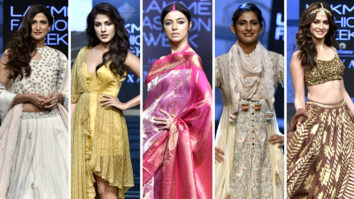 Rhea Chakraborty, Divya Khosla Kumar, Kriti Kharbanda and others walk the ramp at Lakme Fashion Week Summer/ Resort 2019 – Day 3