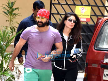 Saif Ali Khan and Kareena Kapoor Khan spotted at the gym in Bandra