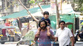 Saif Ali Khan and Taimur Ali Khan spotted in Bandra