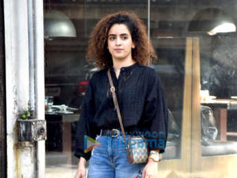 Sanya Malhotra spotted at Silver Beach Cafe, Juhu