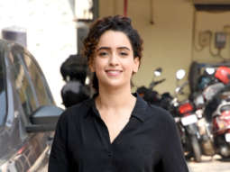 Sanya Malhotra spotted during an ad shoot in Mumbai