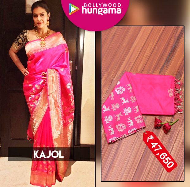 Saree Chic - Kajol in Coloroso Weaves saree for Soundarya Rajinikanth's wedding in Chennai (5)