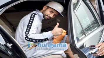 Shahid Kapoor spotted outside the gym in Juhu