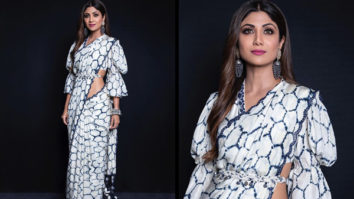 Shilpa Shetty goes desi glam in a Punit Balana saree, her style is just for INR 30,000/-