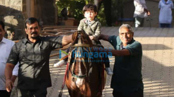 Taimur Ali Khan snapped riding a horse