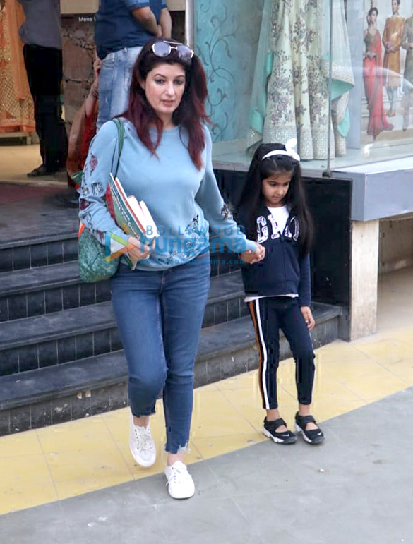 Twinkle Khanna snapped with Nitara spotted at a book store in Juhu