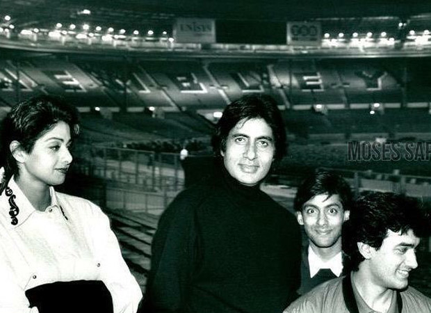 Amitabh Bachchan’s throwback picture of Salman Khan, Aamir Khan and Sridevi from Wembley is straight-up nostalgic
